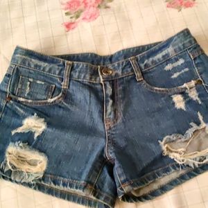 Denim shorts, size small